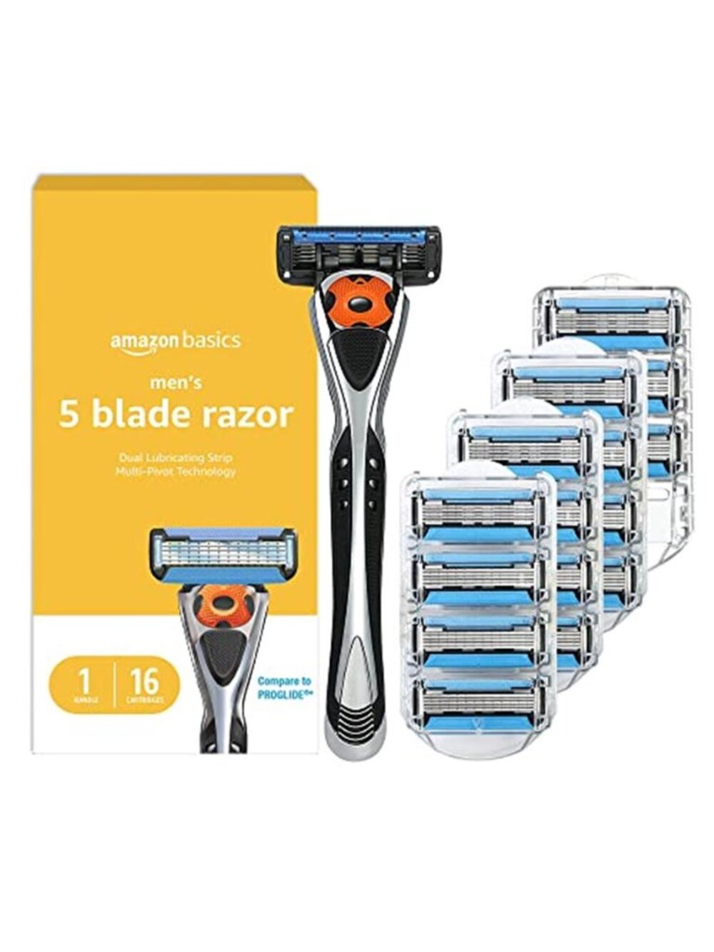 5-Blade MotionSphere Men's Razor with Dual Lubrication, Vitamin